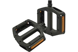 RYANGO Bike Pedals, Non-Slip Wide Bike Pedals with Reflectors, Lightweight 9/16" Bicycle Pedals for Mountain Bike, Road Bike, BMX, Adult Bike Pedal