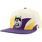 Washington Huskies NCAA Officially Licensed Hat Flat Snapback Z11 Retro Sharktooth Team Color
