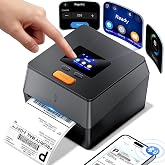 Phomemo Shipping Label Printer with Touchable Screen &amp; Built-in Label Bin | 4x6 Bluetooth Thermal Printer, D420D Label Printer for Shipping, Compatible with iPhone Android Windows macOS USPS Tiktok