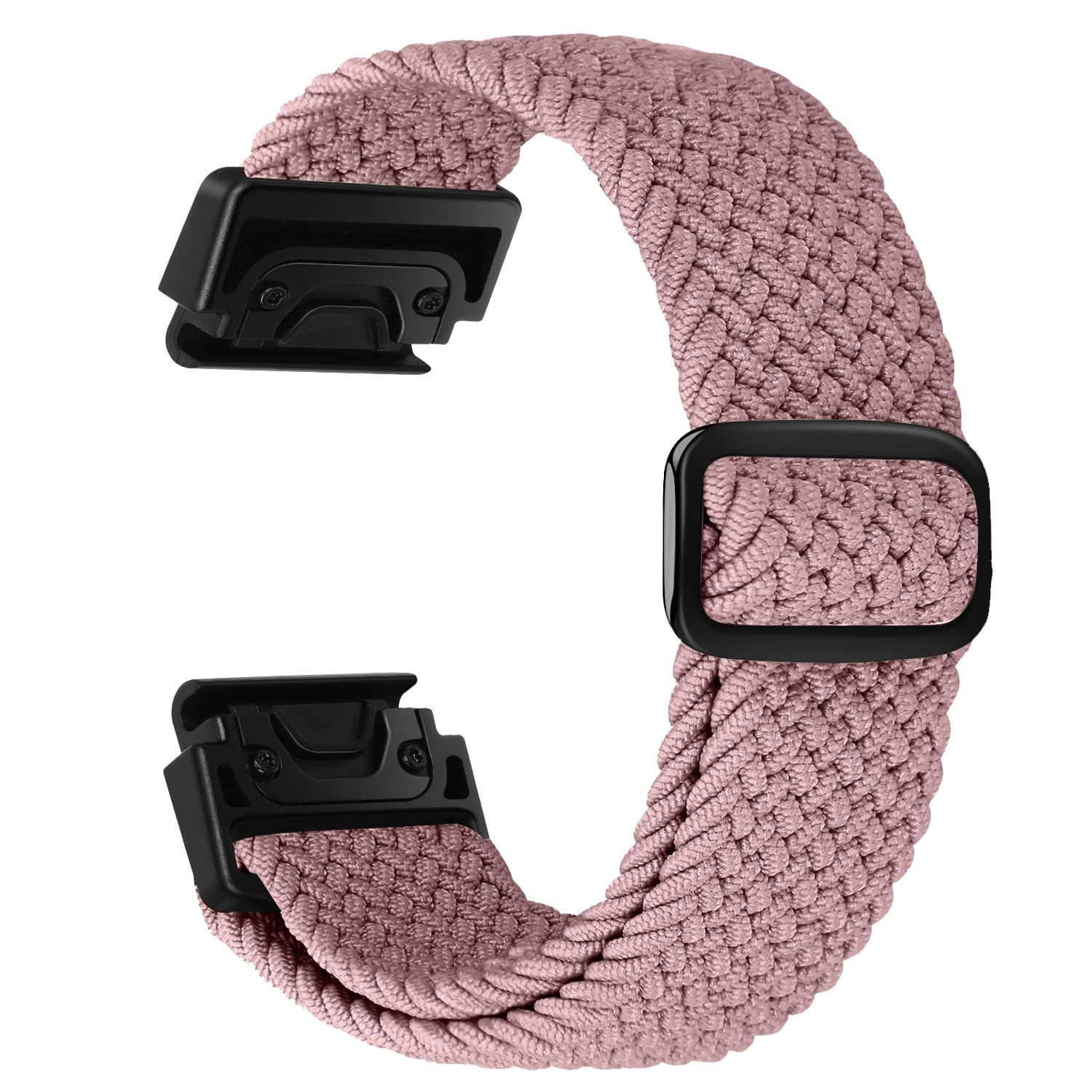 FAKBKE Braided Strap Compatible with Garmin Fenix 8 47mm/Garmin Fenix 7/7 Pro/Fenix 6/6 Pro/Fenix 5/5 Plus/EPIX 2, 22mm QuickFit Loop Wristband Soft Elastic Nylon Bracelet for Epix Pro 47mm