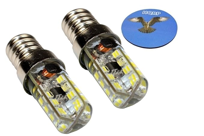 HQRP Dos bombillas LED 64 SMD3014 blanco frío para lámparas ...