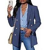 Mina Self 2026 Spring Women's Oversized Blazers Double Breasted Business Casual Professional Work Suit Jackets with Pockets
