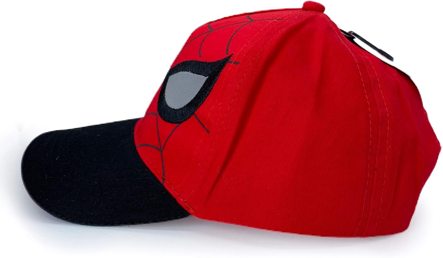 Marvel Spiderman Mask Face Eyes Baseball Cap Hat, Boys Ages 2-5, Red, Black: Clothing