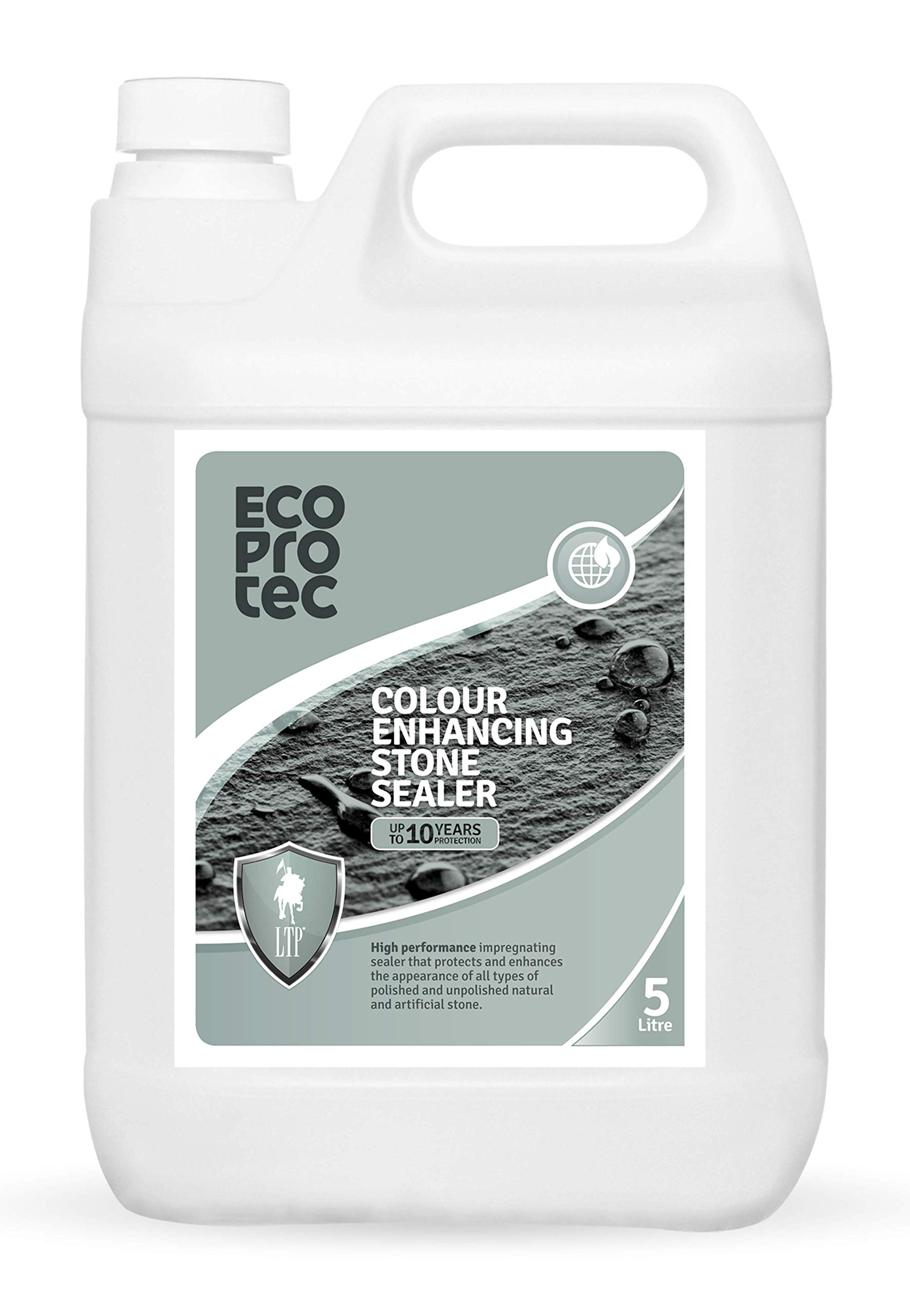 Ecoprotec Colour Enhancing Stone Sealer - Water-Based Impregnator (5 Litre) - ECOPROTEC Professional