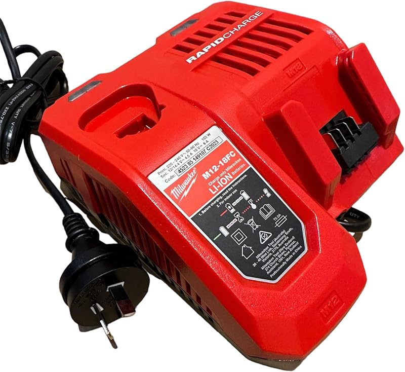 Milwaukee Rapid M12-18C Charger Black 12/14.4/18V Li-ion Fast Charger