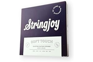 Stringjoy 9.5-44 Soft Touch Signatures – Premium Light Nickel Wound Electric Guitar Strings - Extra Comfort and Exceptional T