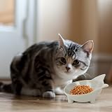 Cotill Cat Bowls Set of 3 Anti-Slip Grey Black White Multi-Purpose view 6