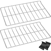 UPGRADE WPW10550642 Oven Rack Replacement For Whirlpool Oven Racks Stove Shelf W10550642 WFG320M0BS3 WFG505M0BS3 AGR3130BAW0 EAP11756198 Whirlpool Amana Range Rack 25"x15" 304 Stainless Steel Racks