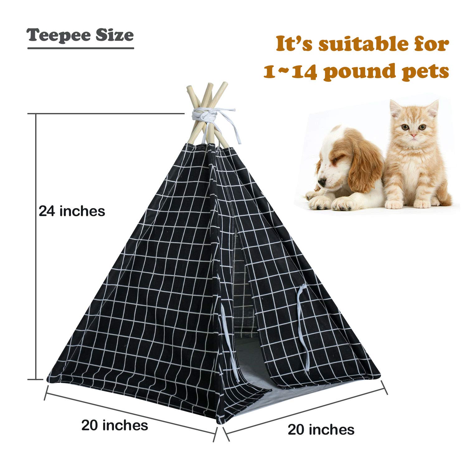 medium dog teepee