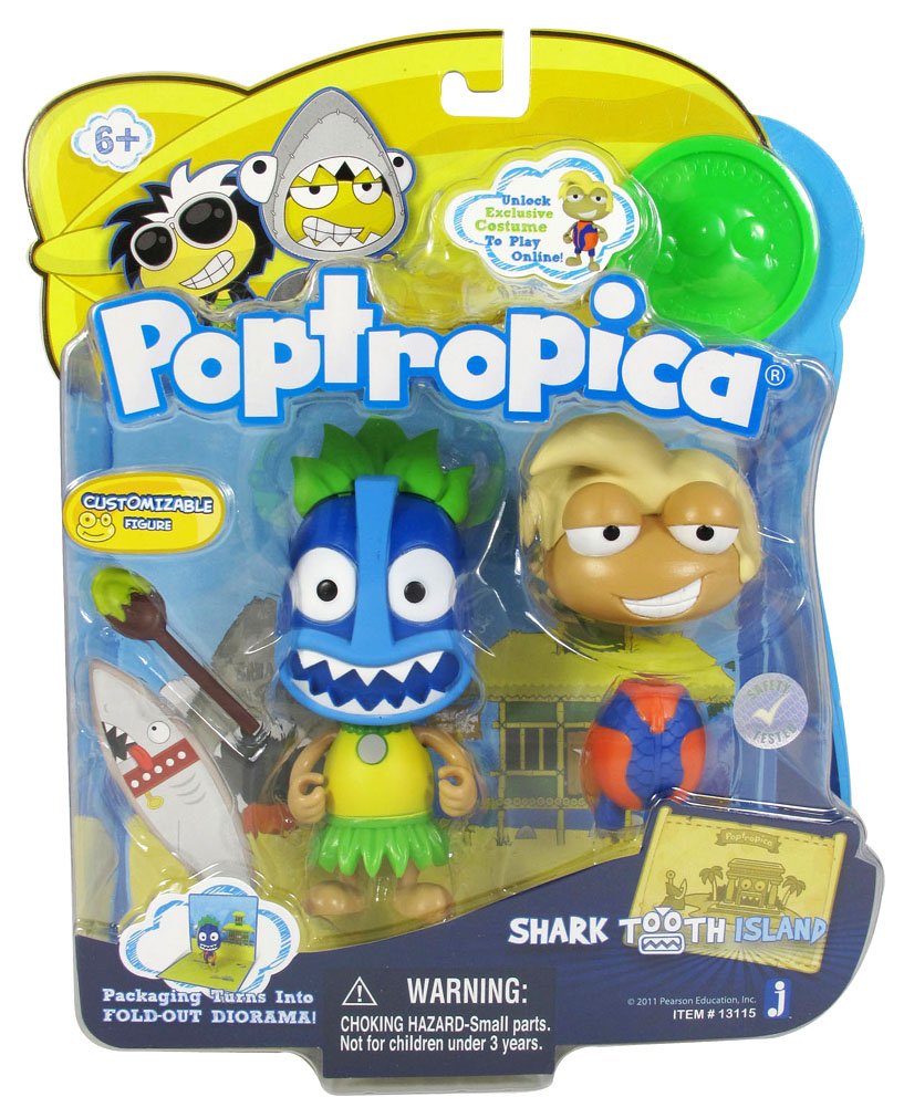 Poptropica 3 Inch Mini Figure Toy 2Pack Shark Tooth Island