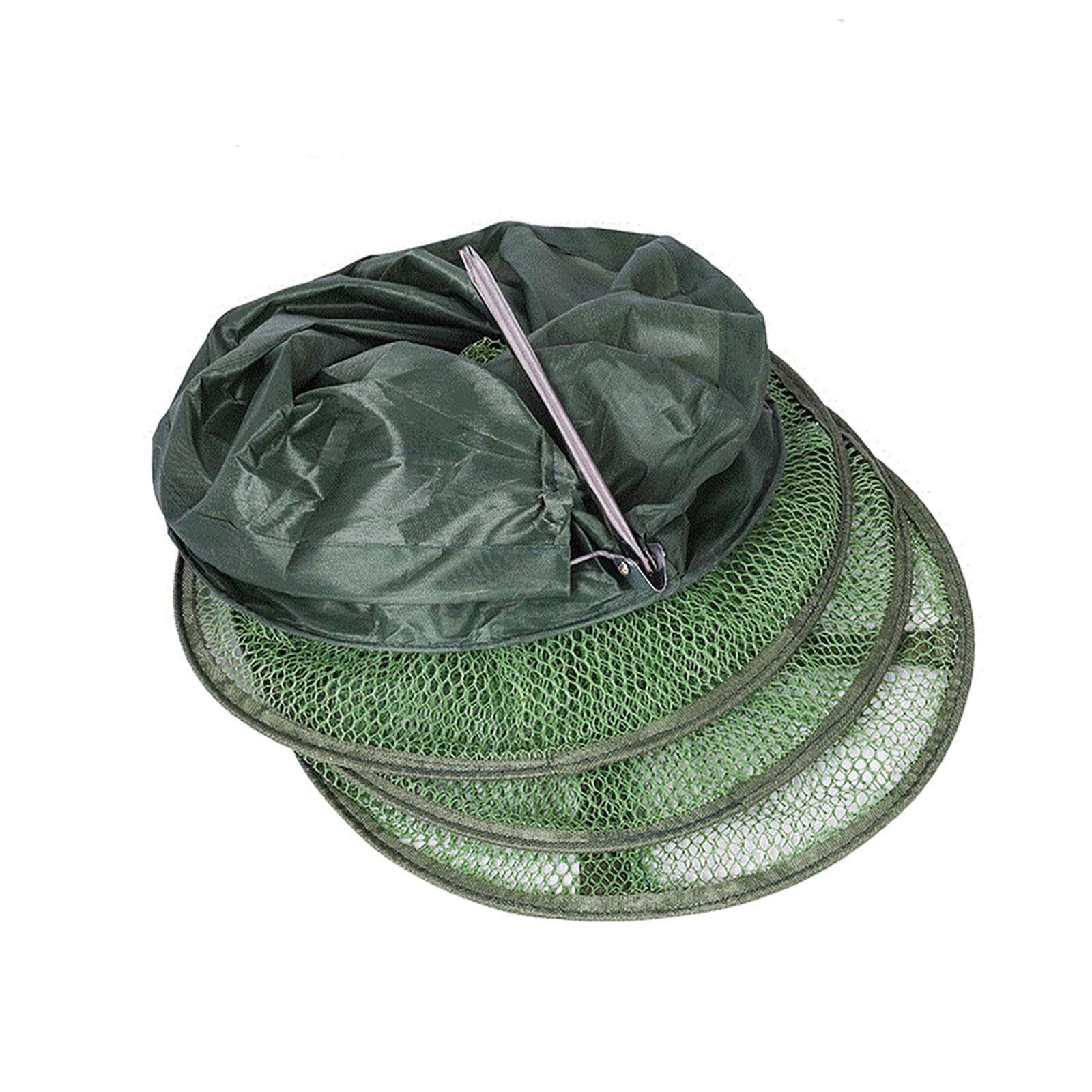 Fishing Keep Nets - Foldable Fishing Basket Traps for Lobster, Crawfish, Shrimp (25x1.5m)