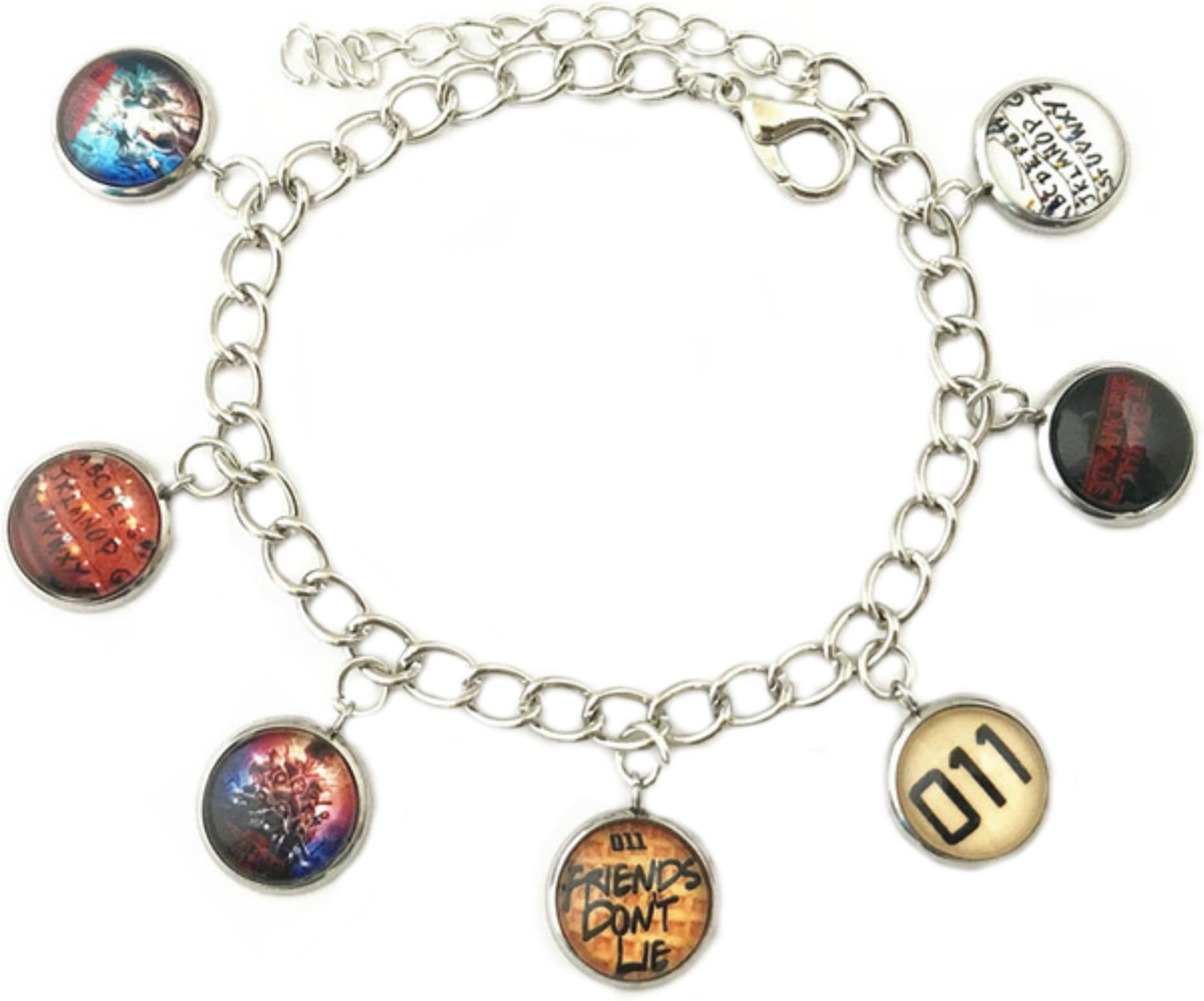 Athena Brand Stranger Things 11 Theme Charm Bracelet Quality Cosplay Jewelry TV Series with Gift Box