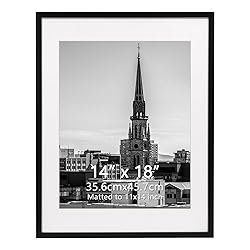 Hoikwo 14x18 Black Picture Frame, Display Pictures
