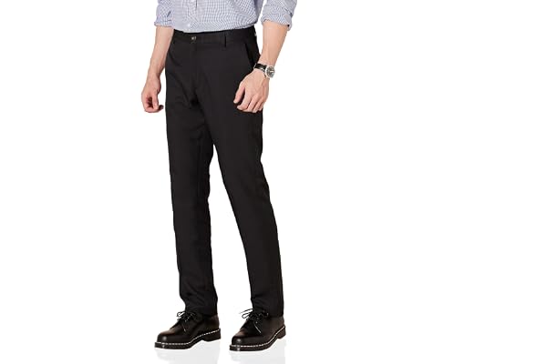 Amazon Essentials Mens Men's Slim-fit Flat-Front Dress Pants_dnu