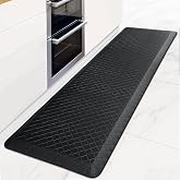 HappyTrends Kitchen Floor Mat - 4/5 Inch Thick Anti-Fatigue Kitchen Rug | Waterproof Non-Slip Kitchen Mats and Rugs Heavy Duty Ergonomic Comfort Rug for Kitchen,Office,Sink,Laundry