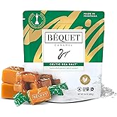 B&eacute;quet Celtic Sea Salt Caramels &ndash; Soft, Individually Wrapped Gourmet Caramel Candy, Gluten-Free &amp; Kosher - 24-oz Resealable Pouch