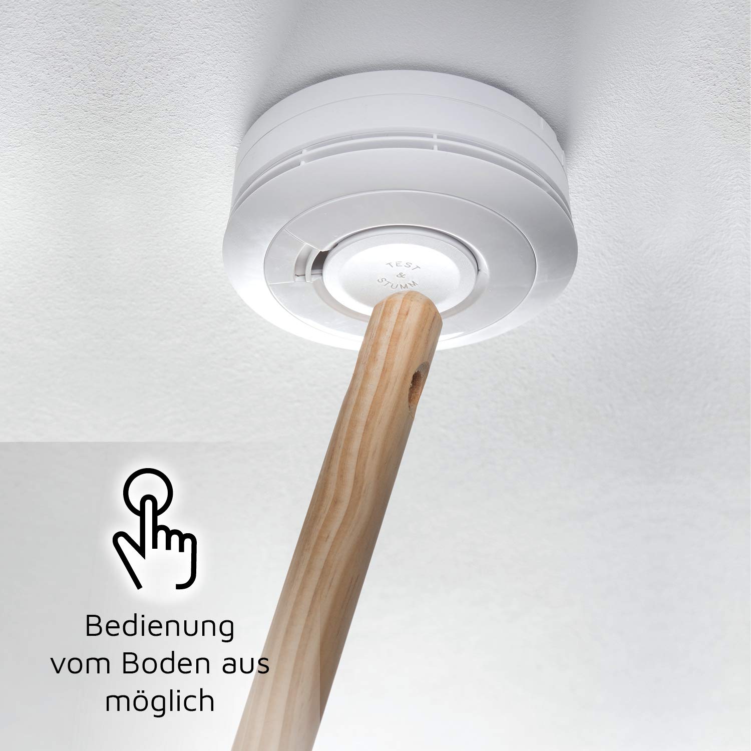 Ei Electronics Ei650 Rauchwarnmelder, Rauchmelder, Stand-Alone-Gerät mit Batterie für 10 Jahre, Testsieger Stiftung Warentest, weiß 5