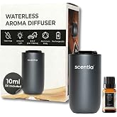 Waterless Essential Oil Portable Diffuser Starter Kit for Car &amp; Home, Black,Oil Included