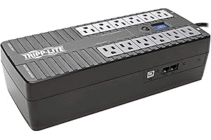 Tripp Lite ECO850LCD 850VA 12-Outlet Eco Green UPS with LCD 120V USB RJ11 5-15R