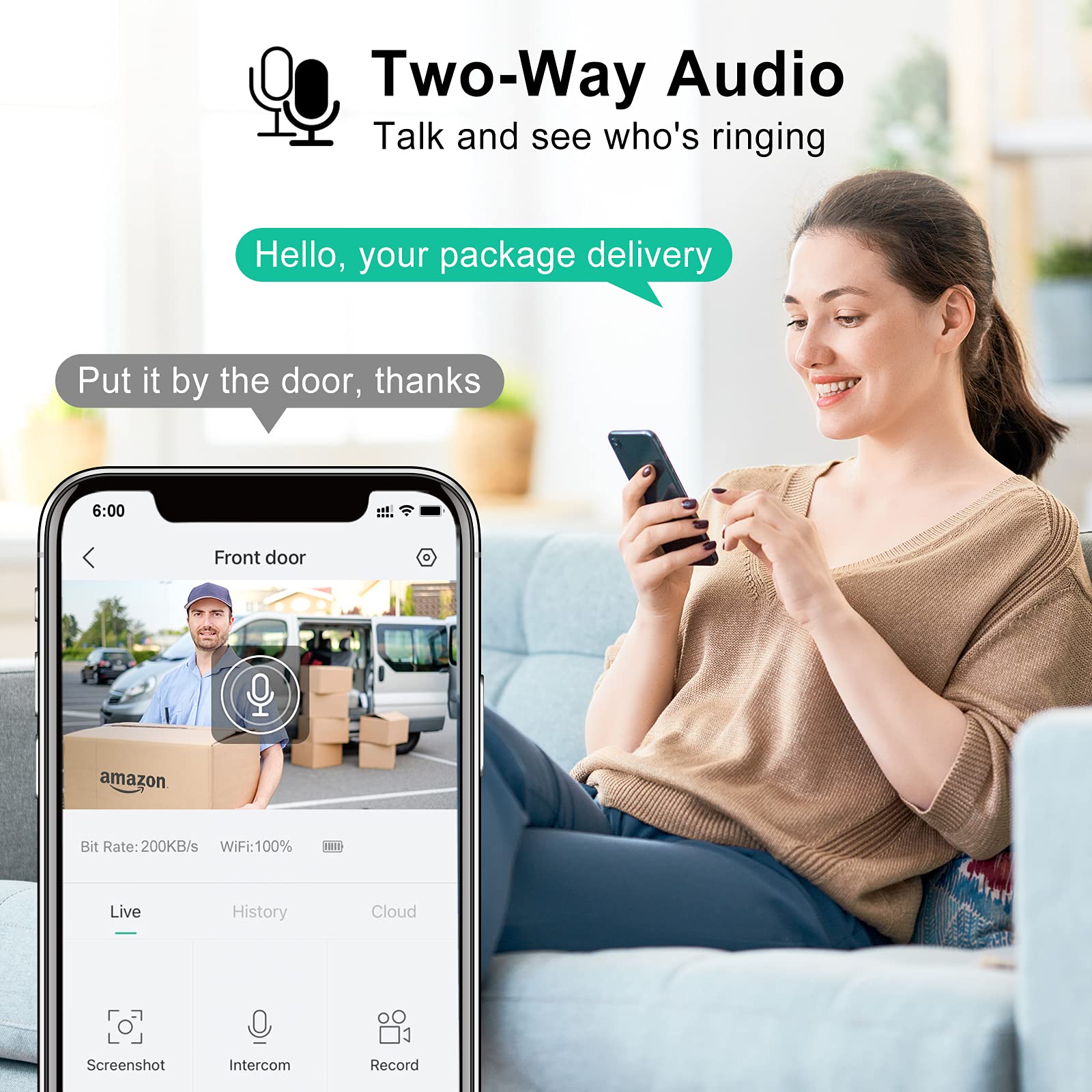 Smart Video Doorbell with Wireless Chime