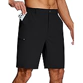 SERAMY Mens Golf Dress Shorts Stretch Dry Fit 6 Pockets 9 Inch Inseam Lightweight Breathable for Hiking Casual Work
