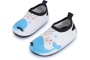 JIASUQI Baby Boys and Girls Barefoot Swim Water Skin Shoes Aqua Socks for Beach Swim Pool