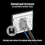 BG Electrical Evolve 2 Way Screwless 20A Matt Black Wall Light Switch PCDMB12B view 5