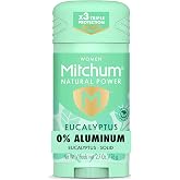 Mitchum Women&rsquo;s Natural Power Deodorant Solid, Eucalyptus, 2.7 oz | Women's deodorant with 0% aluminum. Neutralizes odor naturally and provides strong 24HR odor protection. Eucalyptus scent.