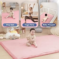 Baby Play Mat for Floor,1.3" Thick Memory Foam