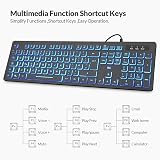 Rii RK105 Wired Keyboard and Mouse Backlit USB UK Layout 105 Keys view 6