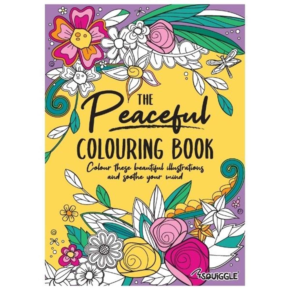 A4 Colouring Artist Book Anti-Stress - Size 297mm x 210mm (The Peaceful)