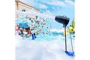 BIPOLARLIGHT Foam Machine for Party, Party Foam Machine with Water Tank, Foam Cannon for Garden, Pool, Indoor, Birthdays, Celebrations, and Backyard Events (Black)