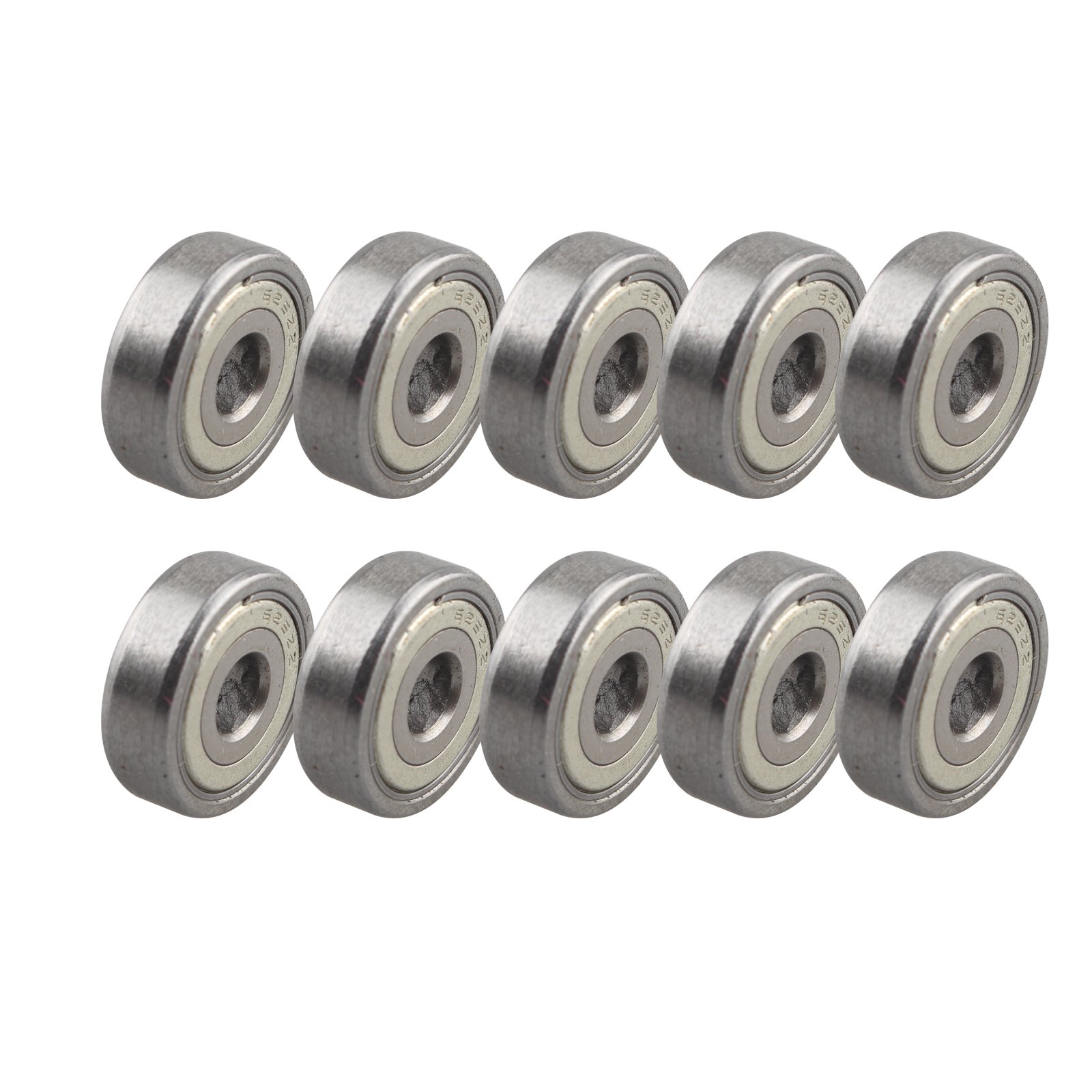 HALJIA 10 PCS 625ZZ Miniature Ball Bearing Metal Shielded for 3D Printer Cars Trucks 5mm x 16mm x 5mm Accessory