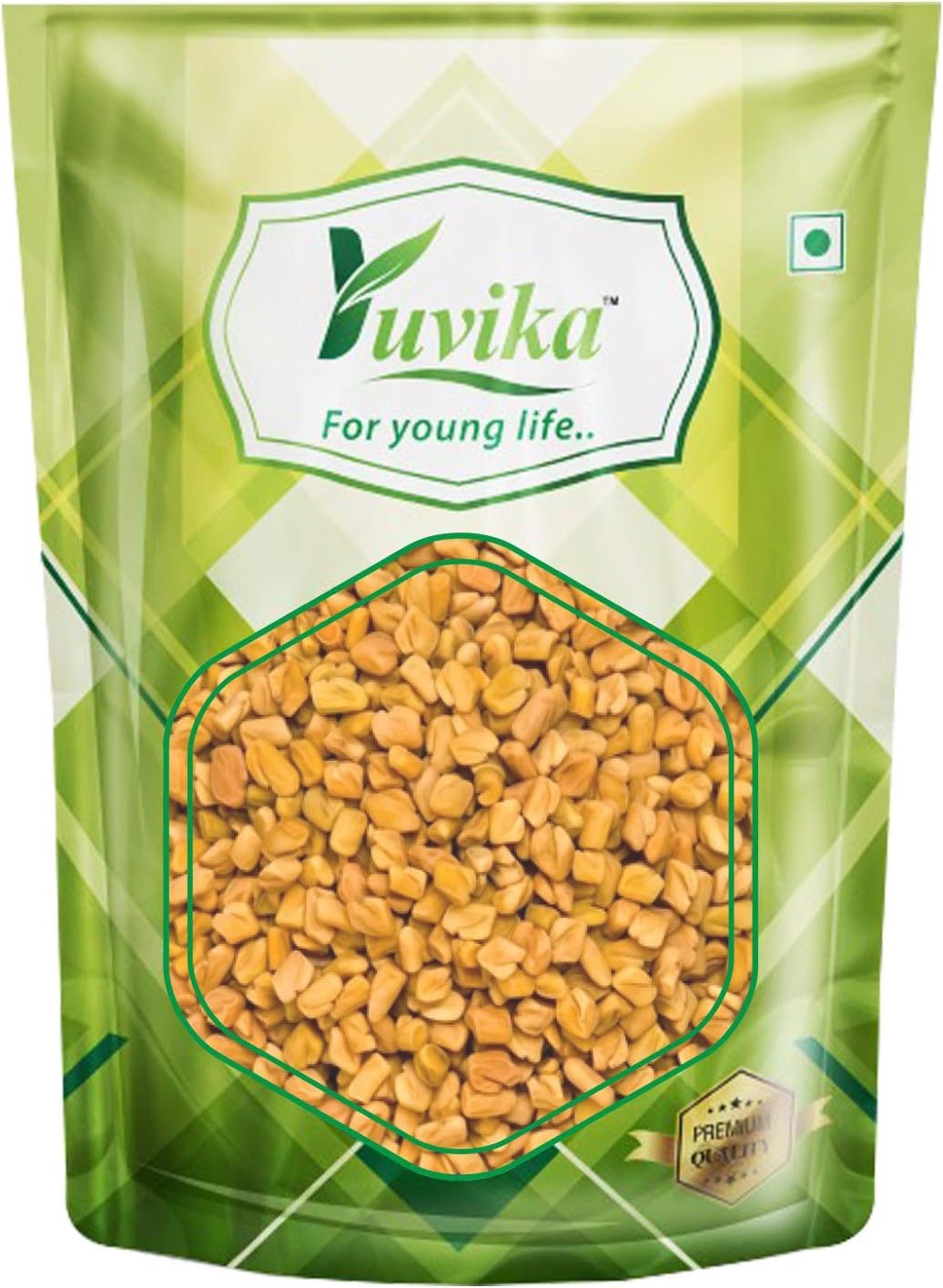 YUVIKA Methi Dana - Trigonella Foenum Graecum - Fenugreek Seeds 400 Grams