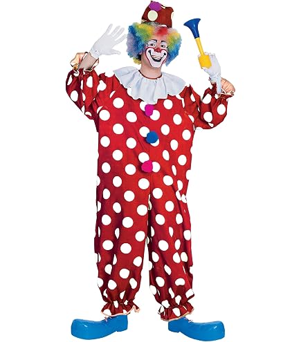 Amazon.com: Men's Classic Oversized Parisian Clown Costume