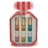 Victoria's Secret Bombshell Eau de Parfum Getaway Trio include: St. Tropez, Amalfi, Santorini Limited Edition .23fl oz each