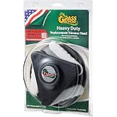 Grass Gator 4600 Heavy Duty Fixed Blade Trimmer Head Replacement | Universal Fit for Straight &amp; Curved Shaft Gas Trimmers | 11.5 Inch Cutting Swath | 3 Tough Nylon Blades | Easy Load