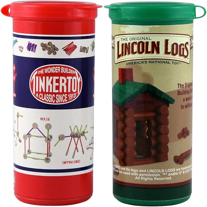 lincoln logs and tinker toys