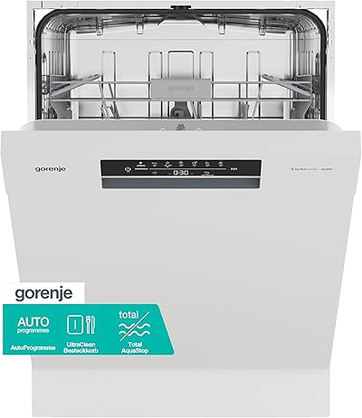 Gorenje GU642D90W Geschirrspüler/Unterbaugerät/60 breite/14 Maßgedecke/6 Programme/UltraClean/Total AquaStop/MultiClack/EcoProgramm/EEK: D/Gerätemaße (HxBxT): 81,5 x 59,9 x 59,7cm