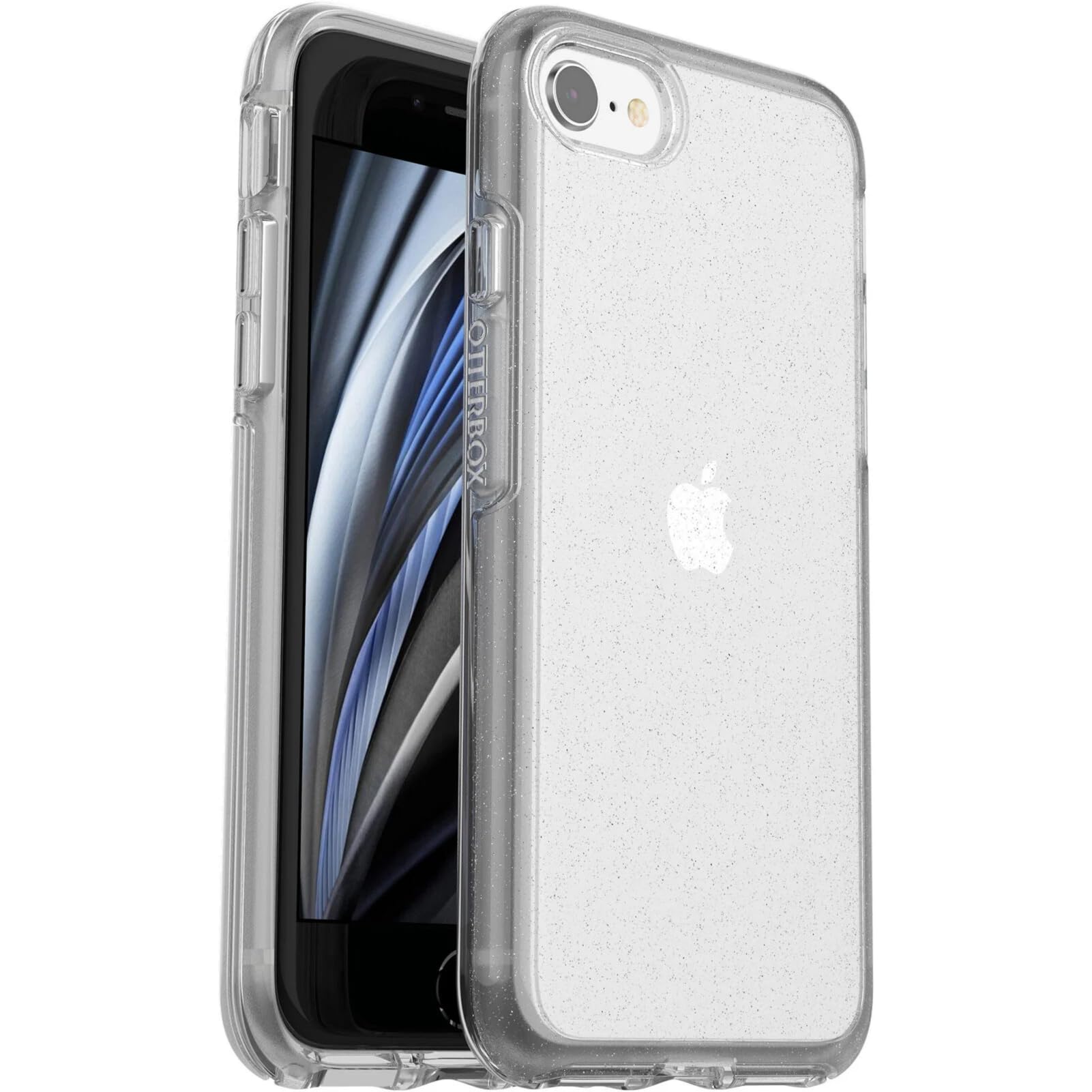 OtterBox Symmetry Clear Series Case for iPhone SE (3rd and 2nd gen) and iPhone 8/7 (Only) - Non-Retail Packaging - Stardust (Clear/Glitter) Image