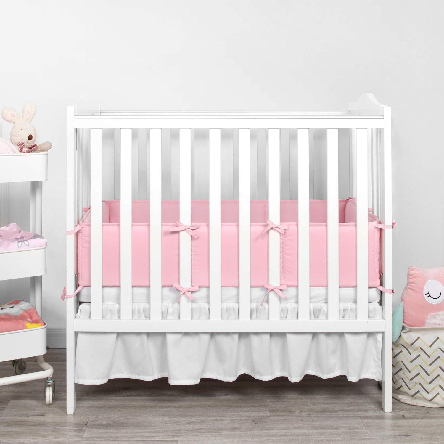 mini crib padded bumper