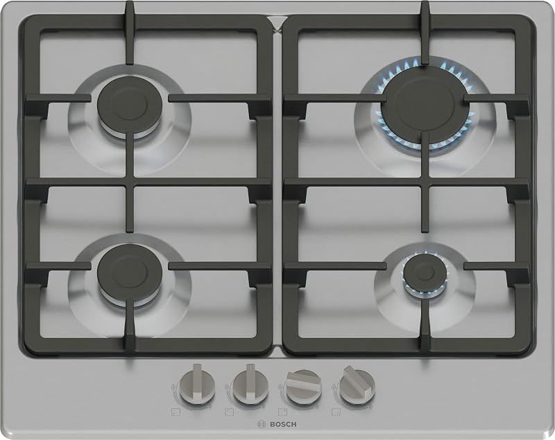 Bosch Series 4 PGP6B5K90 60cm Gas Hob 4 Burners Black