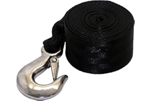 Shoreline Marine SL52333-X 2-Inch X20-Feet Winch Strap (Black)