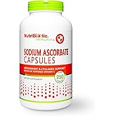 NutriBiotic - Sodium Ascorbate Buffered Vitamin C Capsules, 250 Ct | Vegan, Non-Acidic & Easier on Digestion Than Ascorbic Acid | Essential Immune Support & Antioxidant Supplement | Gluten & GMO Free