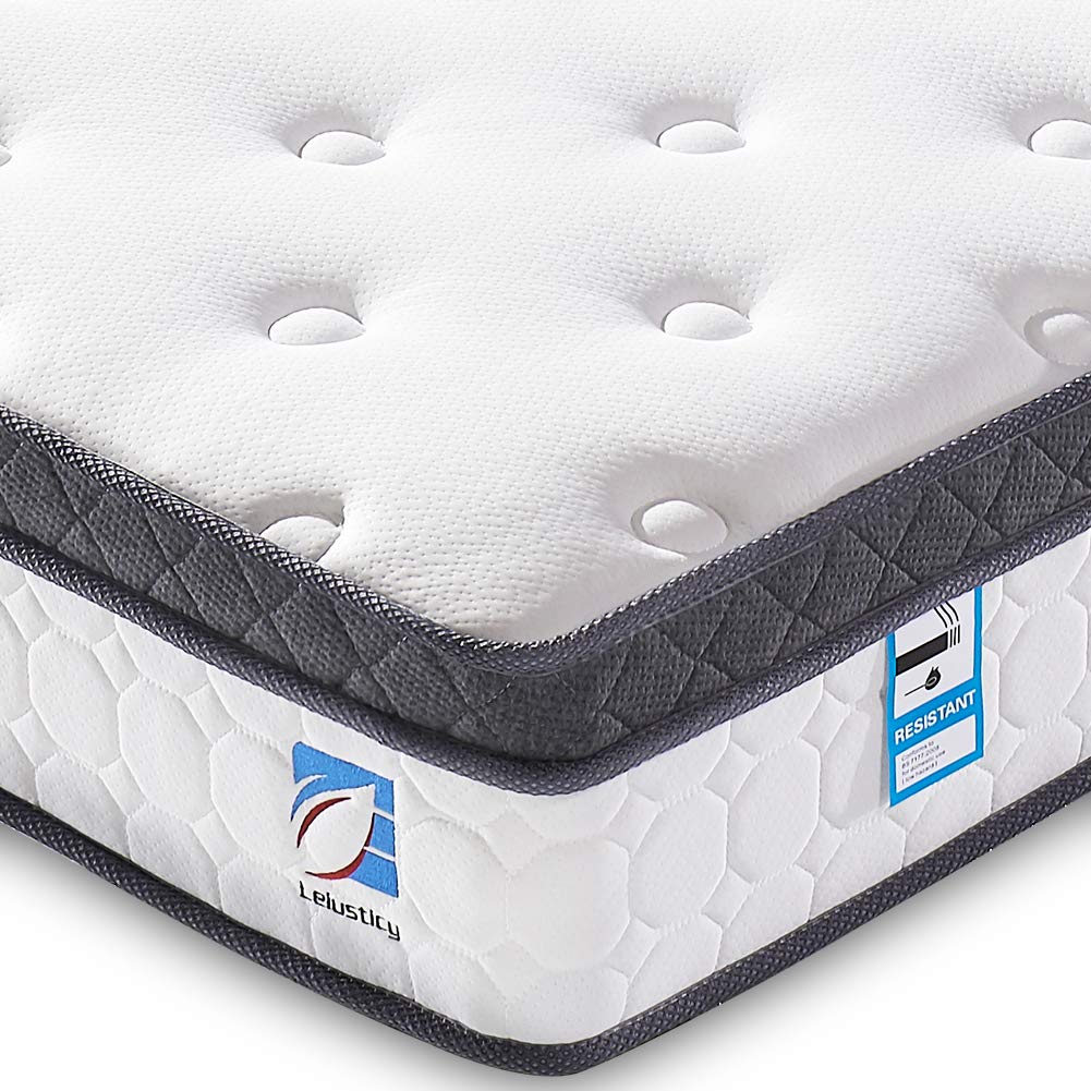 Ej. Life 9FT Single Mattress, Single Pocket Sprung Mattress with Memory  Foam and Knitted Fabric - 9 Zone Orthopaedic Mattress