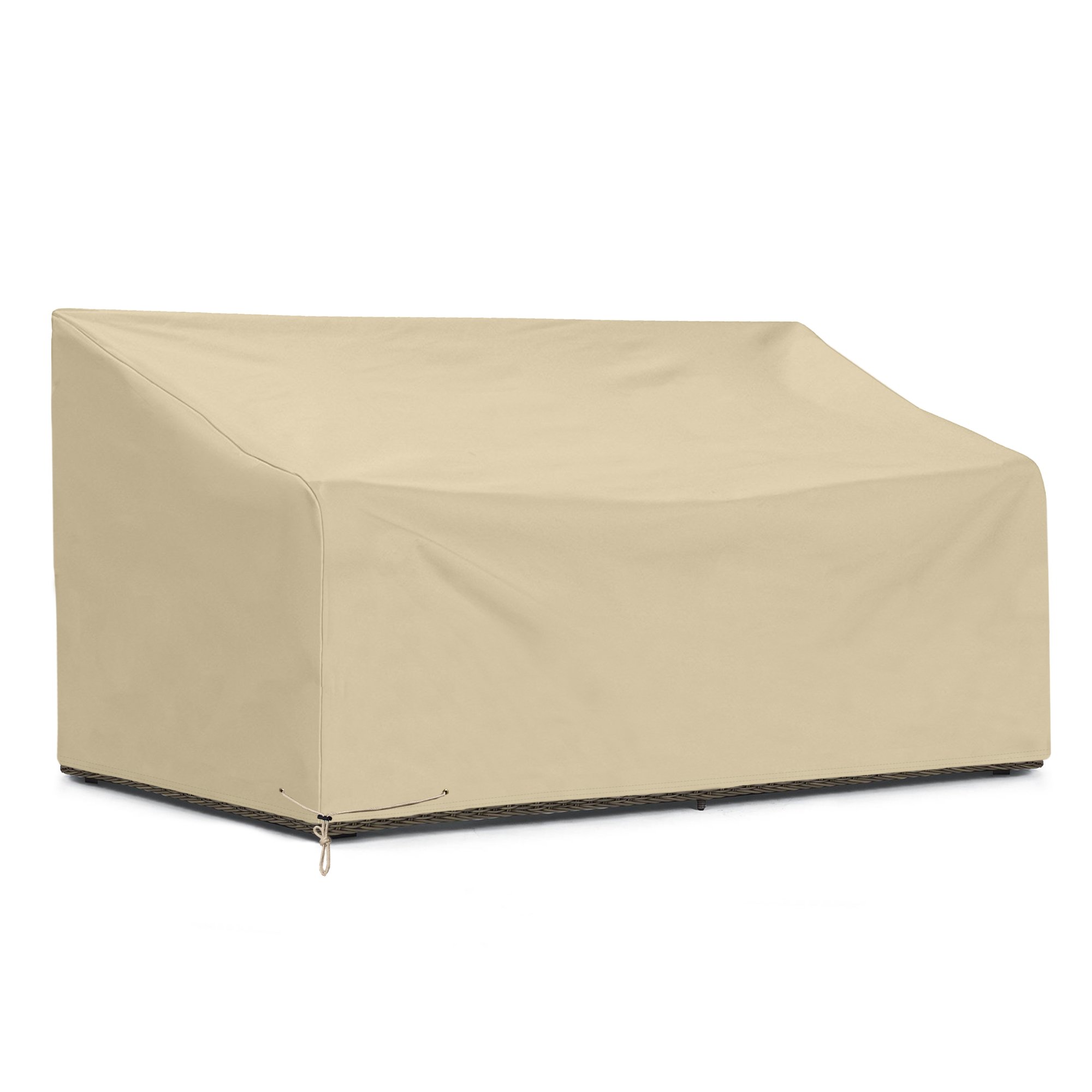Photo 1 of SunPatio Outdoor Bench Cover 80 Inch, Heavy Duty Sofa Cover, Patio Furniture Cover, All Weather Protection, Beige