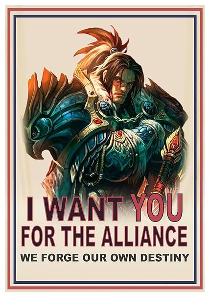 Instabuy Poster Wrynn I Want You World of Warcraft - A3 (42x30 cm)
