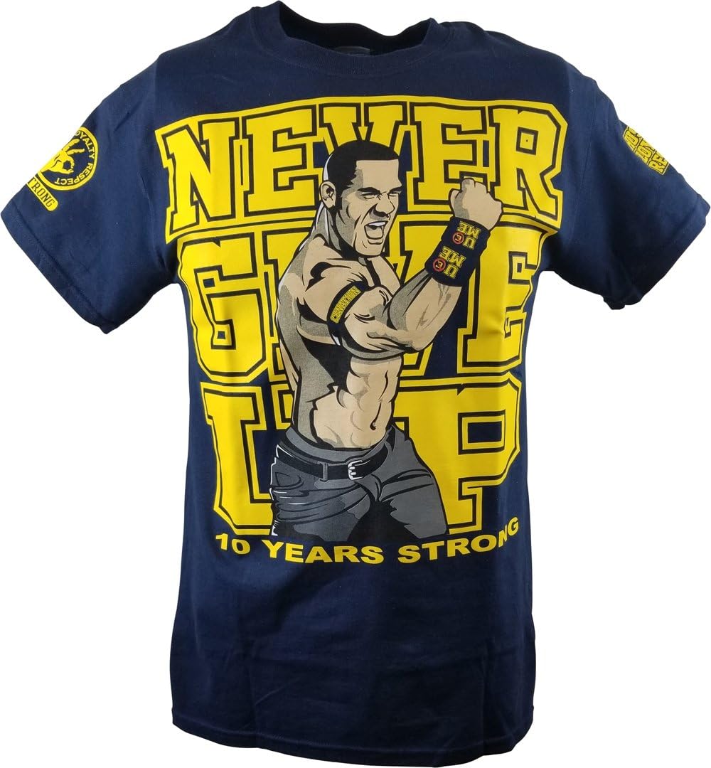 John Cena Ten Years Strong U Can't See Me Blue T-Shirt
