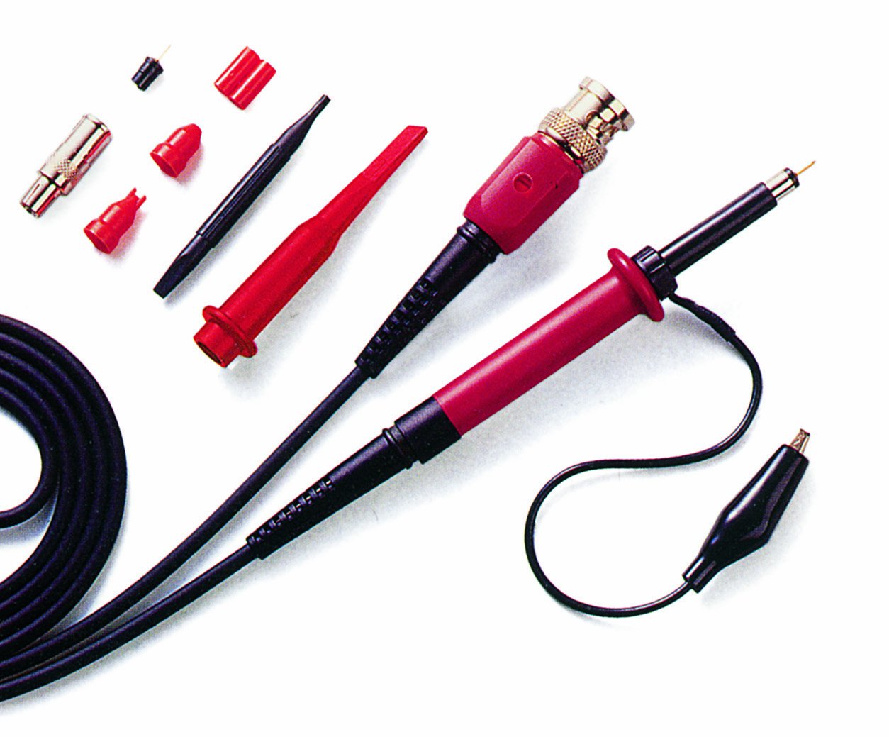 PeakTech BNC Oscilloscope Probe 250MHZ with Accessories, 100: 1 – 1 x P 250/1
