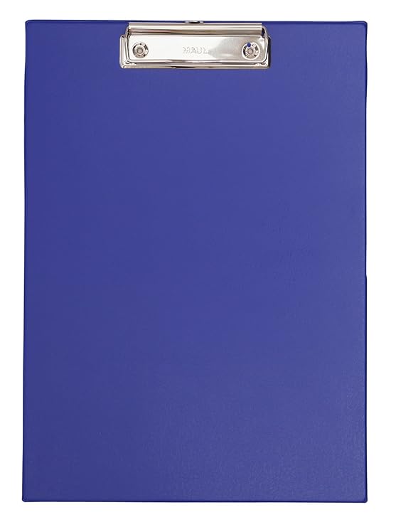 Maul 2335237 Schreibplatte Folienüberzug, Klemmbrett A4 Hoch, Blau, 1 Stück